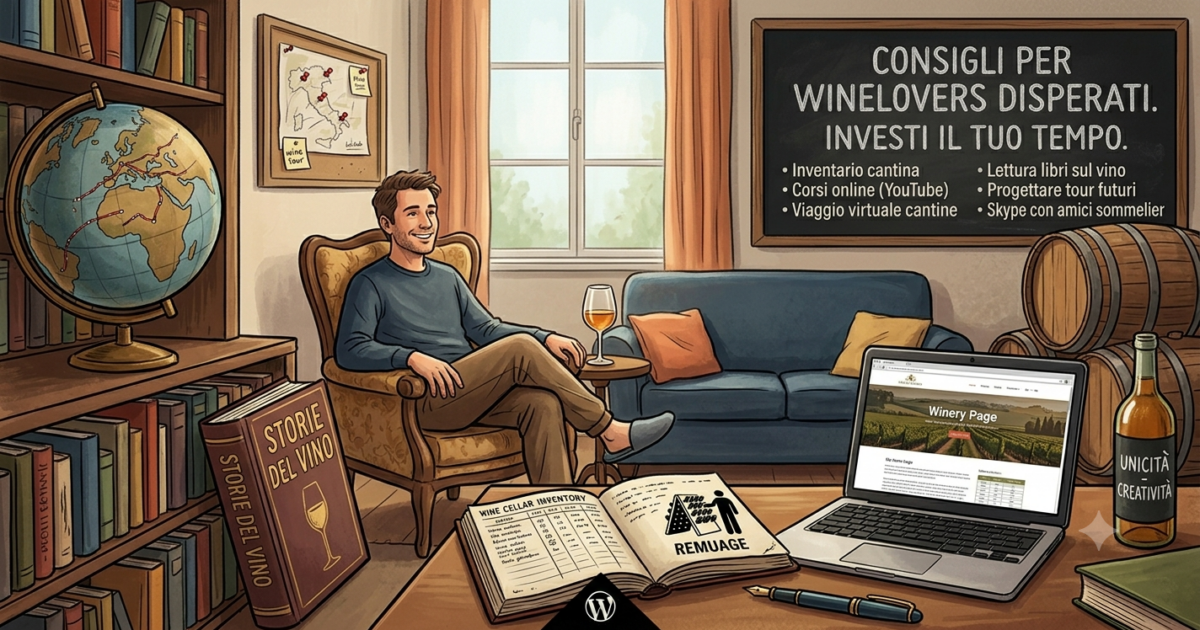 Consigli per winelovers disperati. Investi il tuo tempo