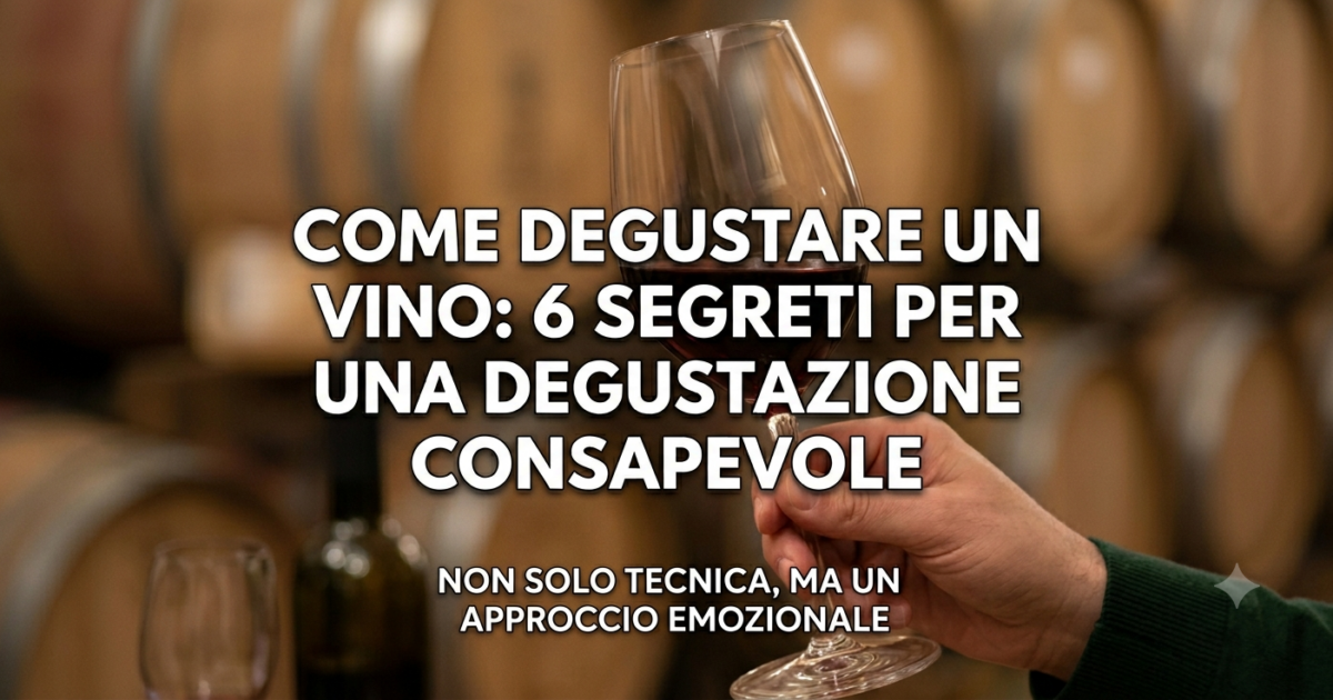 Come degustare un vino. Sei principi che ti hanno nascosto.